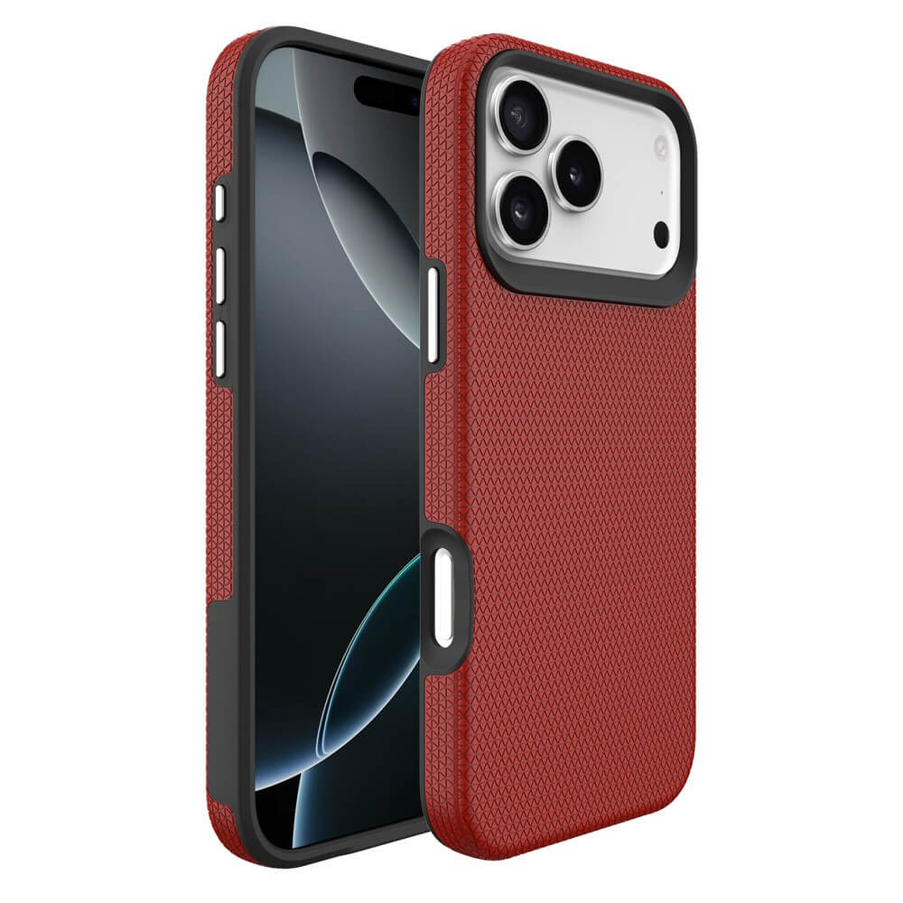Red iPhone 17 Pro Max rugged MagSafe case front back side view | Australian shockproof protective case