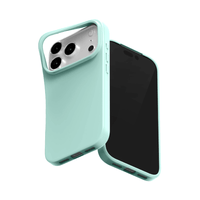 Thumbnail for Mint iPhone 17 Pro Max silicone jelly case front, back, and edge views