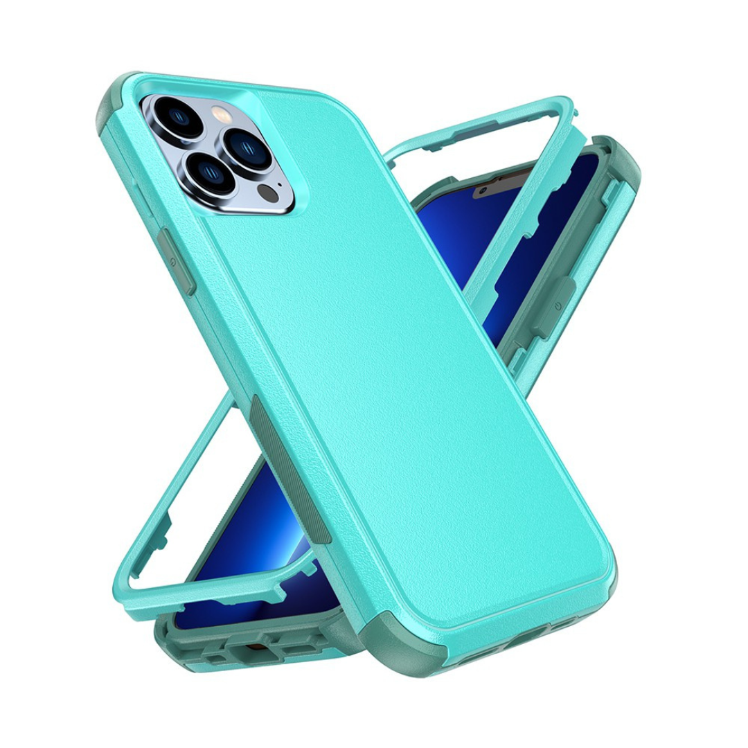 iPhone 14 Drop & Shock Resistant Heavy Duty Case Cover - Strong Build, Premium Quality with Wireless Charging Compatibility - Mint
