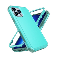 Thumbnail for iPhone 14 Drop & Shock Resistant Heavy Duty Case Cover - Strong Build, Premium Quality with Wireless Charging Compatibility - Mint