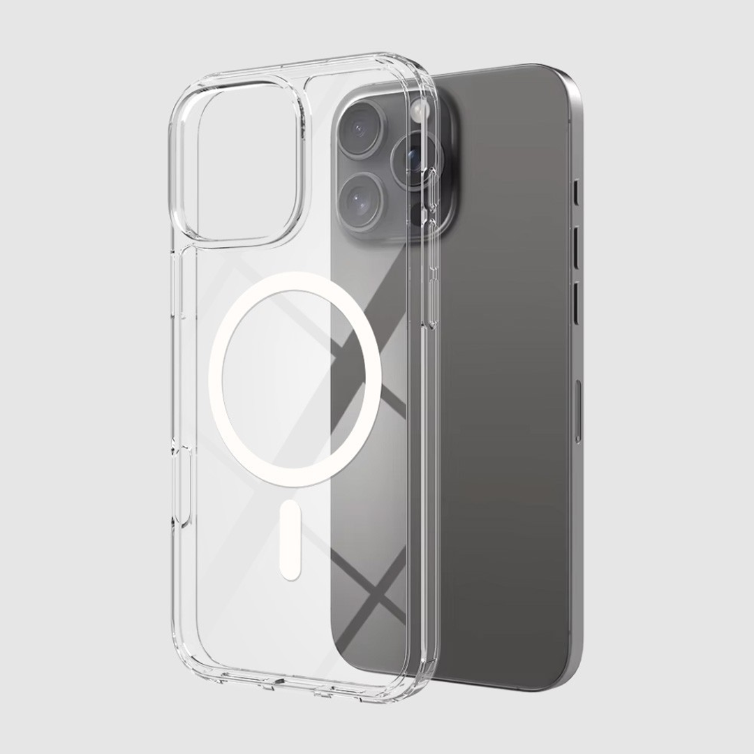 iPhone 14 Plus High-Quality Transparent Case Cover - Acrylic + TPU Materials, MagSafe Compatible, Scratch & Bump Protection, Durable, Screen & Camera Lens Guard
