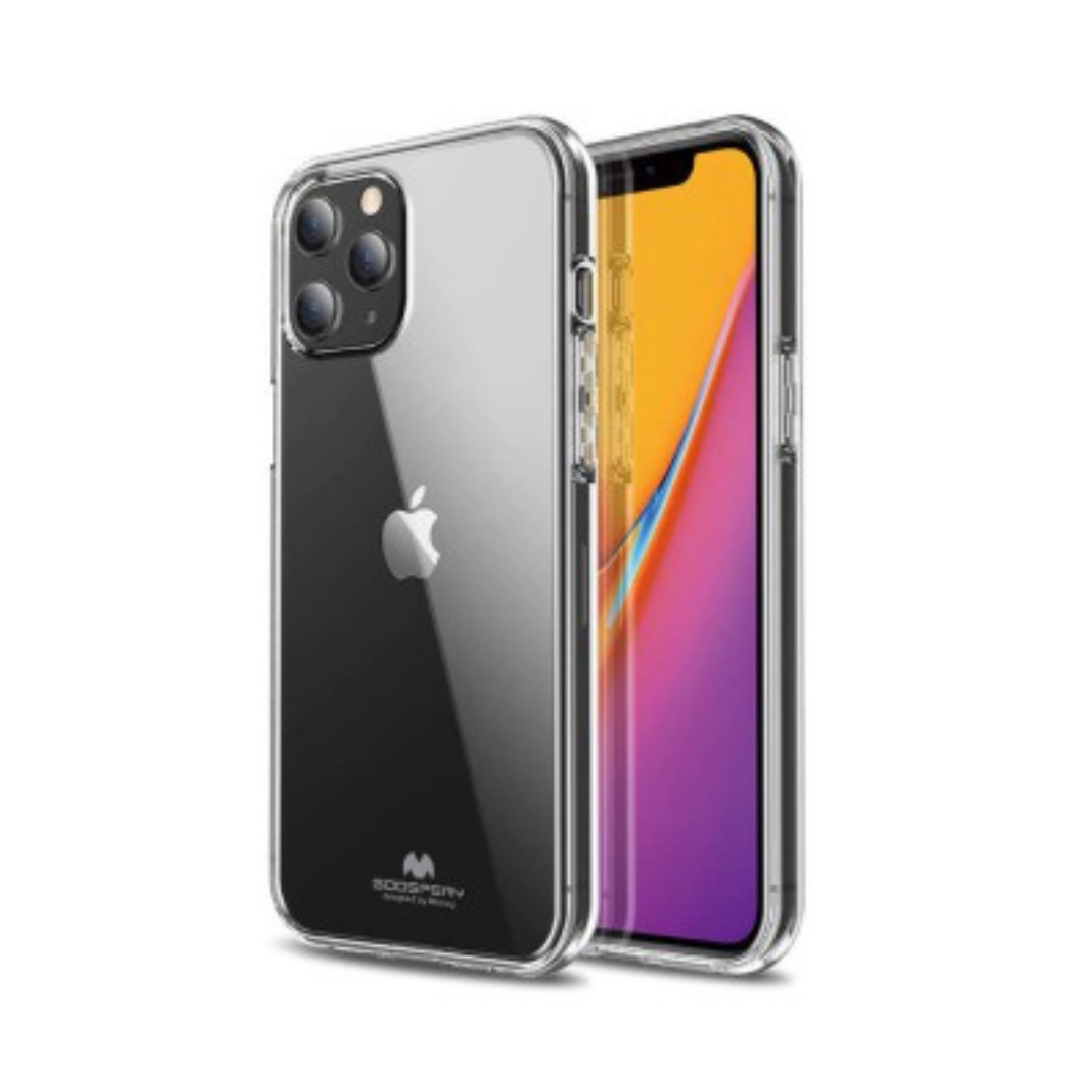 iPhone 14 Plus Slim Transparent Jelly Case Cover: Lightweight, Non-Slip, Tough Build, Wireless Charging Compatible 