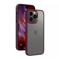 Thumbnail for iPhone 14 Pro Case Cover - Non-Slippery, Clear & Hard, Shock & Scratch Protection With Screen & Rear Camera Lens Guard - Wine
