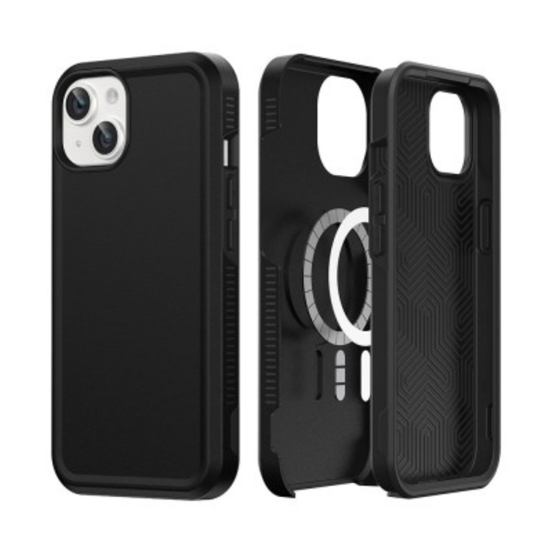iPhone 15 Plus Heavy-Duty Shockproof Case Cover - Best Quality, Flexible & Tough, Stain-Resistant, Lightweight & MagSafe Compatible