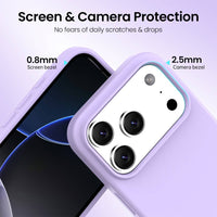 Thumbnail for iPhone 17 Pro Max Liquid Silicone Case Cover with Magnetic Ring – Purple (MagSafe Compatibility)