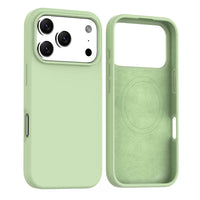 Thumbnail for Mint iPhone 17 Pro Max silicone case with magnetic ring – MagSafe-Compatible pastel finish