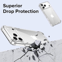 Thumbnail for Title: iPhone 17 Pro Max Clear Shockproof Case Cover – Slim Hybrid Transparent Shell