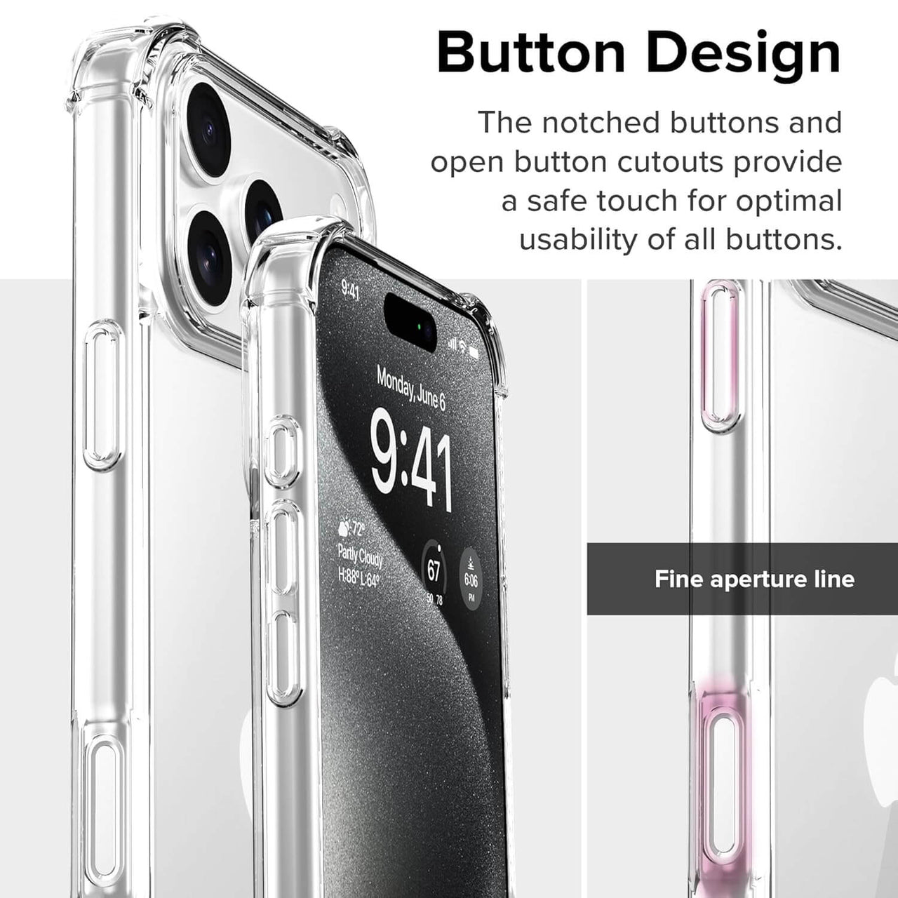 Title: iPhone 17 Pro Max Clear Shockproof Case Cover – Slim Hybrid Transparent Shell