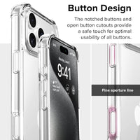 Thumbnail for Title: iPhone 17 Pro Max Clear Shockproof Case Cover – Slim Hybrid Transparent Shell