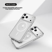 Thumbnail for iPhone 17 Pro Max Ultimate Shockproof Transparent Case – Black (With & Without MagSafe Compatibility)