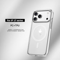 Thumbnail for iPhone 17 Pro Max Ultimate Shockproof Transparent Case – Black (With & Without MagSafe Compatibility)