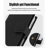 Thumbnail for iPhone 17 Pro Max Wallet Folio Diary Case Black – 9 Card Slots (Premium PU Leather)