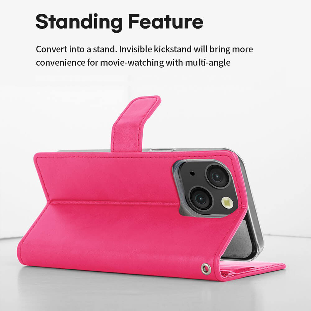 iPhone 17 Pro Max Wallet Folio Diary Case – Navy (MagSafe Compatibility & Card Slots)