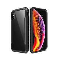 Thumbnail for iPhone XS Max Compatible Case Cover With Shockproof Heavy Duty Armor - Black