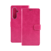 Thumbnail for Samsung Galaxy S24 Compatible Case Cover: Blue Moon Diary Cover - Hot Pink