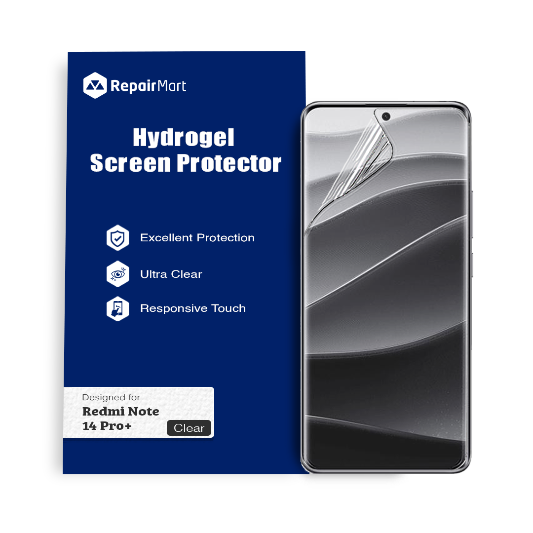 Redmi Note 14 Pro+ Compatible Premium Hydrogel Screen Protector With Full Coverage Ultra HD