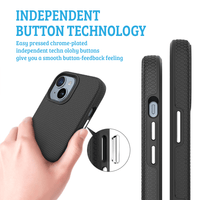 Thumbnail for iPhone 14 Compatible Case Cover With Shockproof Rugged Cover - Black