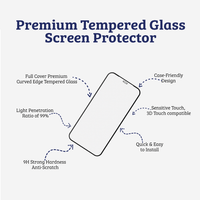 Thumbnail for iPhone 14 Compatible Premium 2.5D Clear Tempered Glass Protector