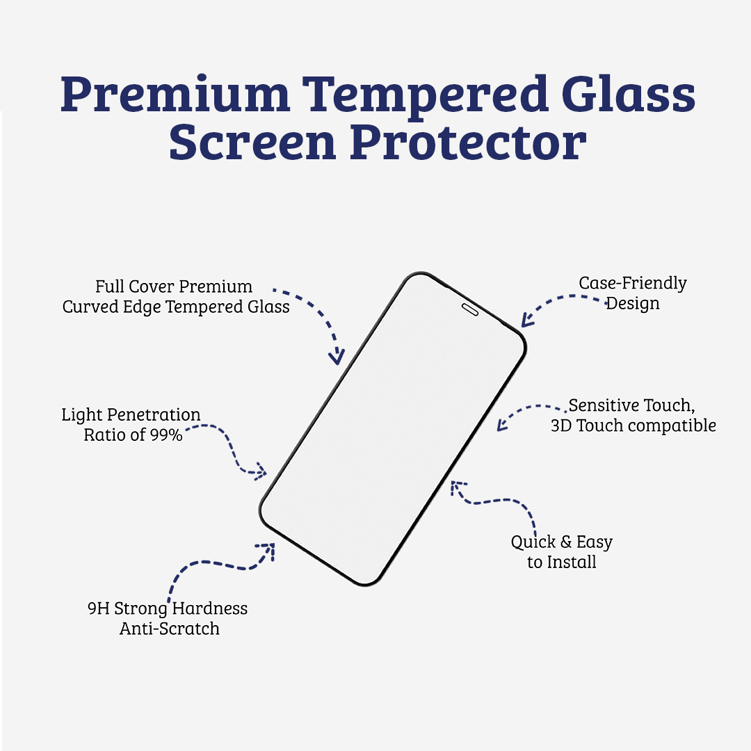 Ultra Premium 3D Curved Full Coverage Tempered Glass Screen Protector For Samsung Galaxy S9 Plus