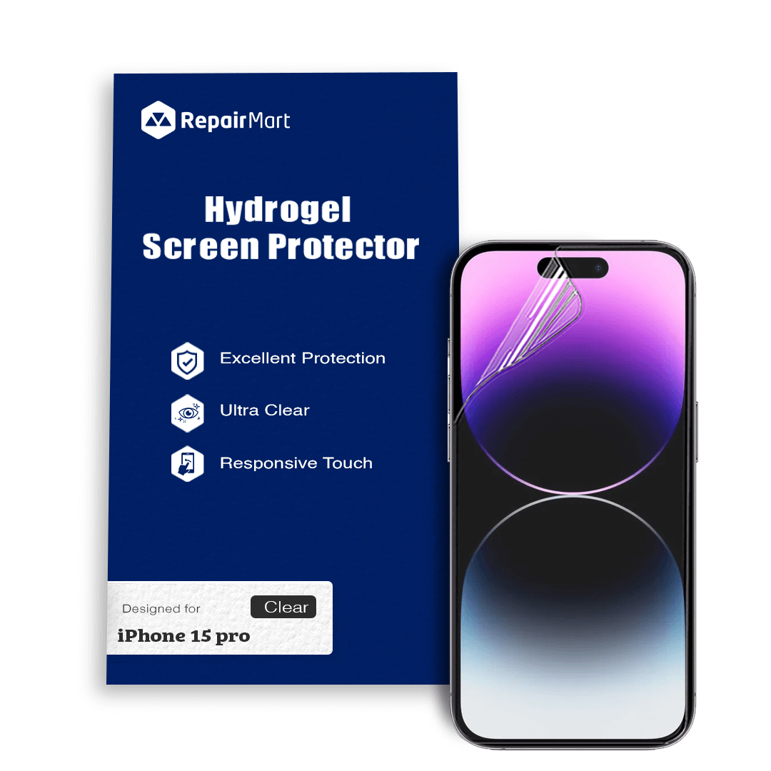 iPhone 15 Pro Compatible Premium Hydrogel Screen Protector Full Coverage Ultra HD