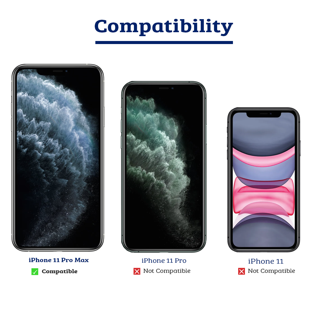 iPhone 11 Pro Max Compatible Case Cover With Shockproof Clear PC