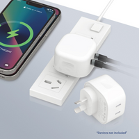Thumbnail for 35W Dual USB C Charger - Fast Wall Charger - Compatible with Quick Charging for various devices.