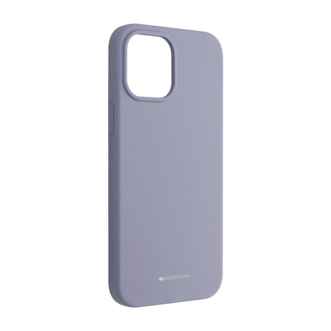 iPhone 16 Pro Max Soft Silicone Case Cover: Durable, Shock-Proof, Drop-Proof, Smooth Silky Exterior - Lavender Grey