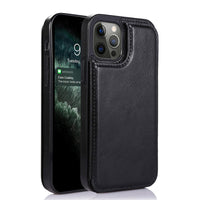 Thumbnail for iPhone 13 Pro Compatible Case Cover With  Back Flip leather wallet - Black