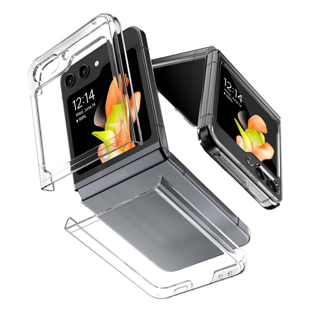 Samsung Galaxy Z Flip 6 Compatible Case Cover With Clear Hard Case