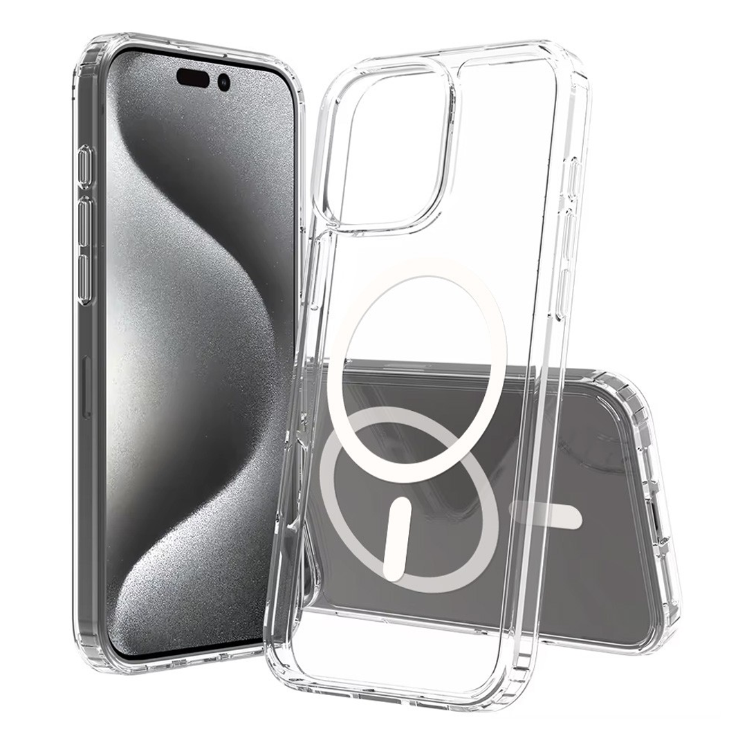 iPhone 16 Pro Max Premium Clear Case Cover: High-Quality Acrylic + TPU, MagSafe Compatibility, Screen & Camera Protection, Dust-Proof Design