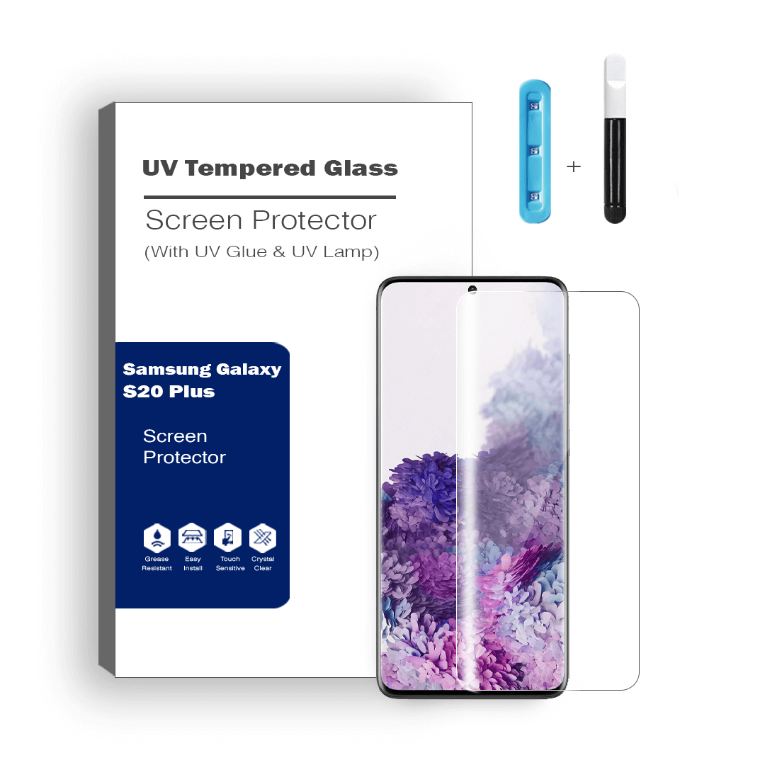 Advanced UV Liquid Glue 9H Tempered Glass Screen Protector for Samsung Galaxy S20 Plus - Ultimate Guard, Screen Armor, Bubble-Free Installation