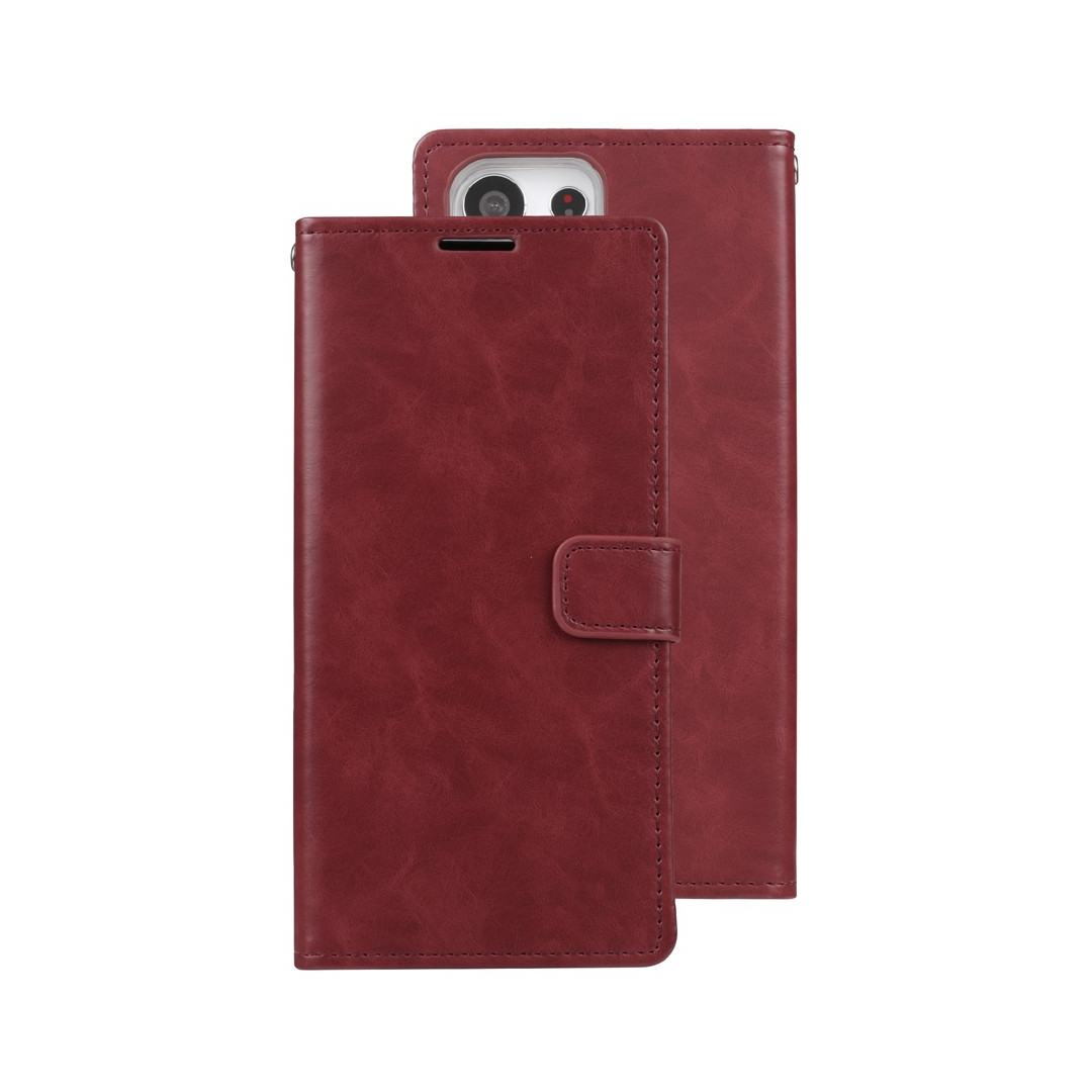 Samsung Galaxy S23 Plus Compatible Case Cover With Blue Moon Diary - Wine