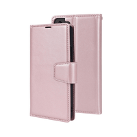 Thumbnail for Samsung Galaxy S24 Plus Compatible Case Cover With 2-in-1 Detachable Magnetic Flip Leather Wallet - Rose Gold