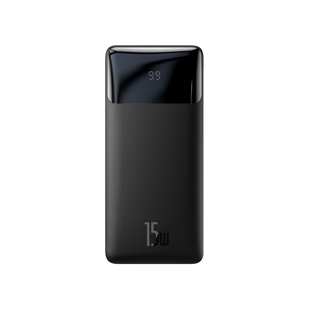 Baseus Bipow Digital Display Power Bank 10000mAh 15W (Overseas Edition) PPBD050001-Black