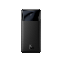 Thumbnail for Baseus Bipow Digital Display Power Bank 10000mAh 15W (Overseas Edition) PPBD050001-Black