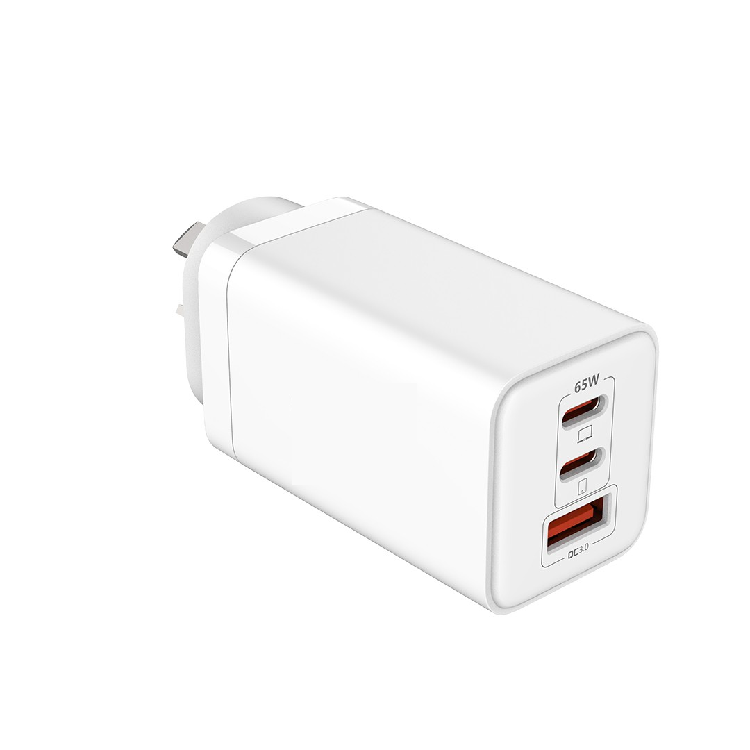 65W Mobile/Laptop Charger - This charger features a dual port output with a Type-C charging cable included