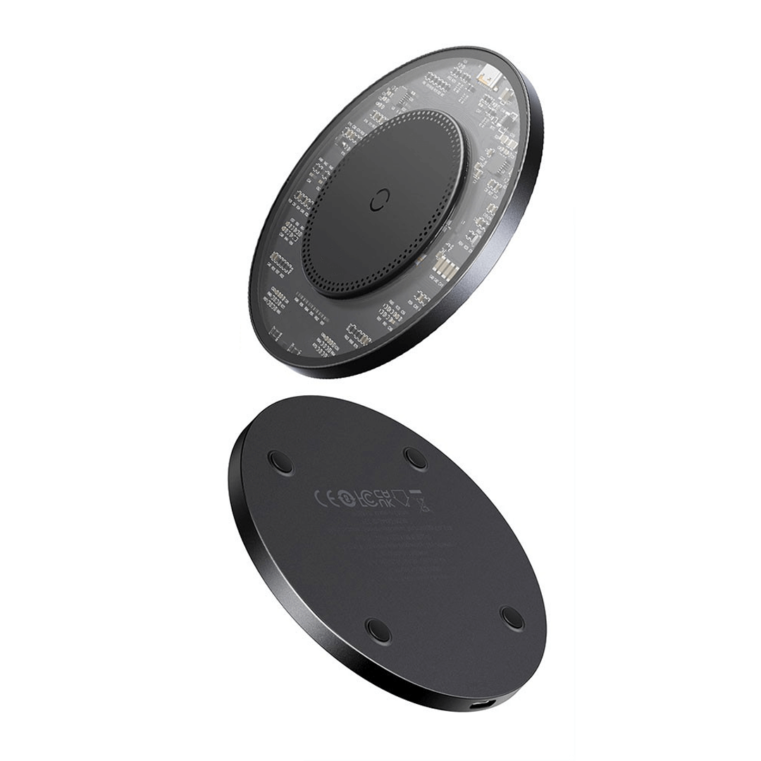 Simple 2 Wireless Charger 15W With Type-C To Type-C Cable in Cluster Black