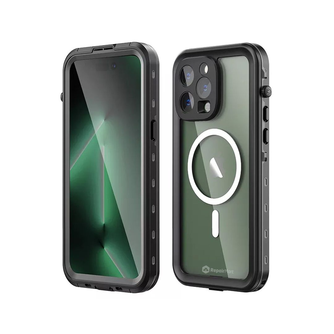 iPhone 15 Pro Case Cover Compatible: Waterproof & Dustproof Protective With Wireless Charging Ring