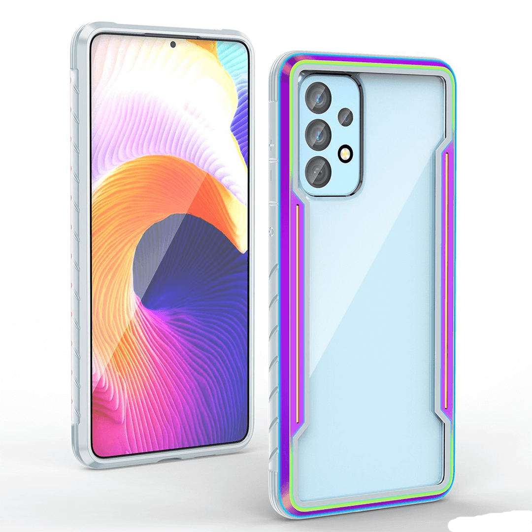 Samsung Galaxy A33 5G Compatible Case Cover With Shockproof Heavy Duty Armor - Iridescent