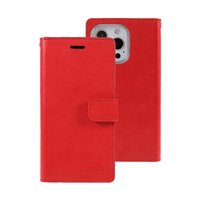 Thumbnail for iPhone 14 Plus Compatible Case Cover With Premium Mansoor Diary Wallet in Red