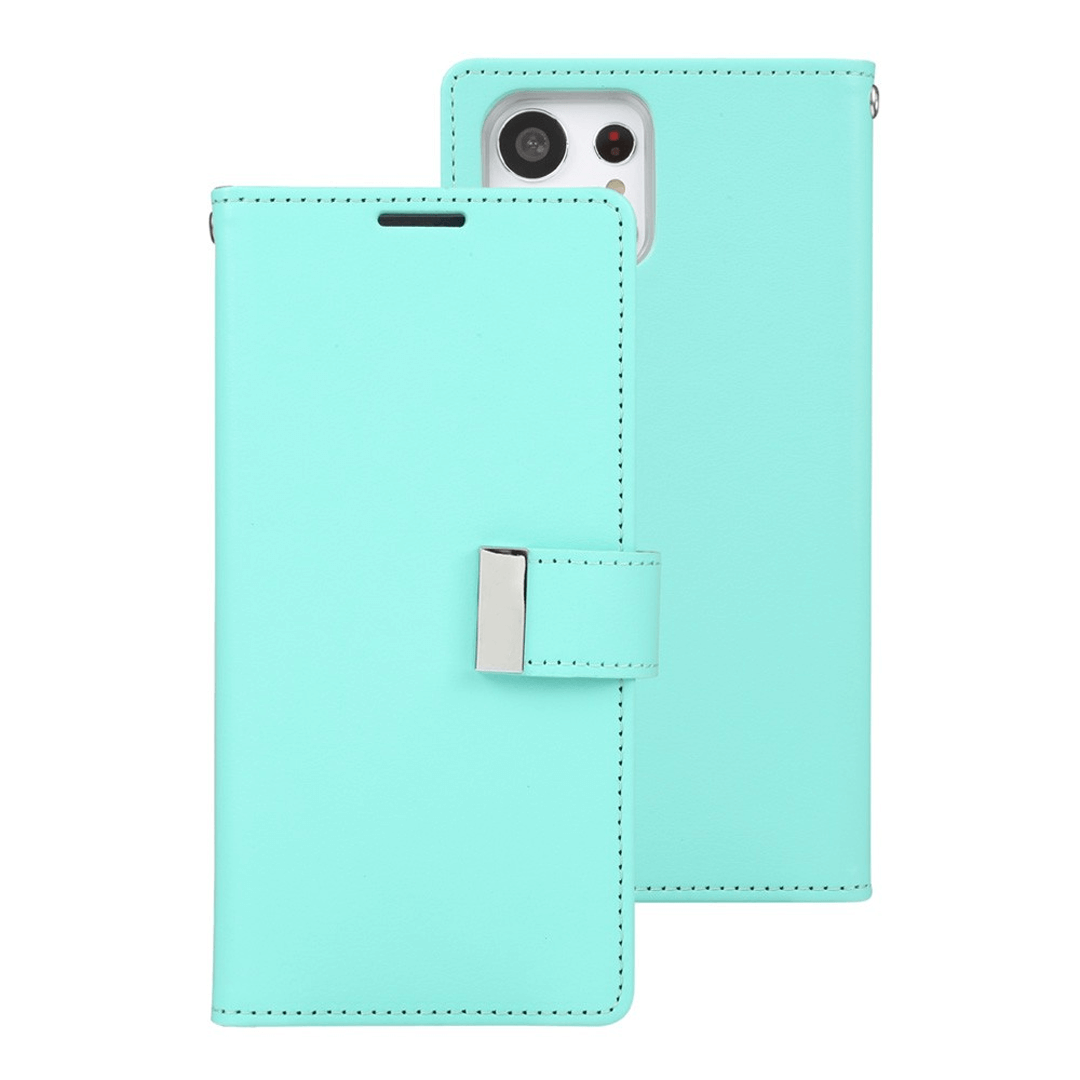 Samsung Galaxy S24 Ultra Compatible Case Cover Made Of Rich Diary - Mint