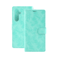 Thumbnail for Samsung Galaxy S24 Compatible Case Cover: Blue Moon Diary Cover - Mint