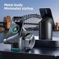 Thumbnail for 3 in 1 Wireless Charging Station with MagSafe Compatibility – Fast Charging Dock for iPhone, Apple Watch & AirPods