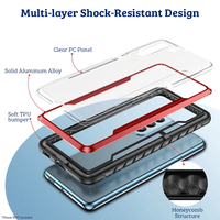 Thumbnail for Samsung Galaxy S21 Compatible Case Cover With Premium Shield Shockproof Heavy Duty Armor - Red