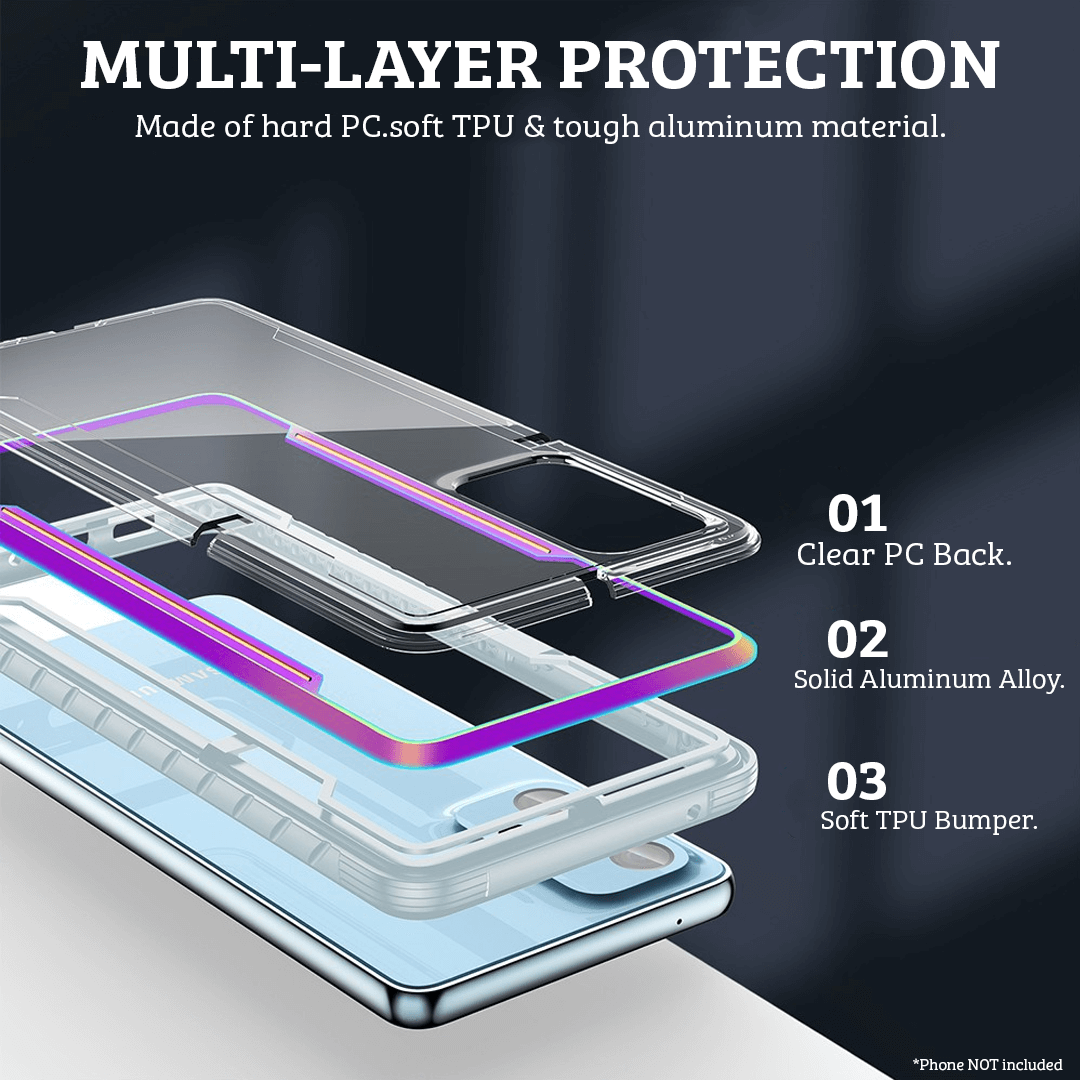 Samsung Galaxy A53 5G Compatible Case Cover With Shockproof Heavy Duty Armor - Iridescent
