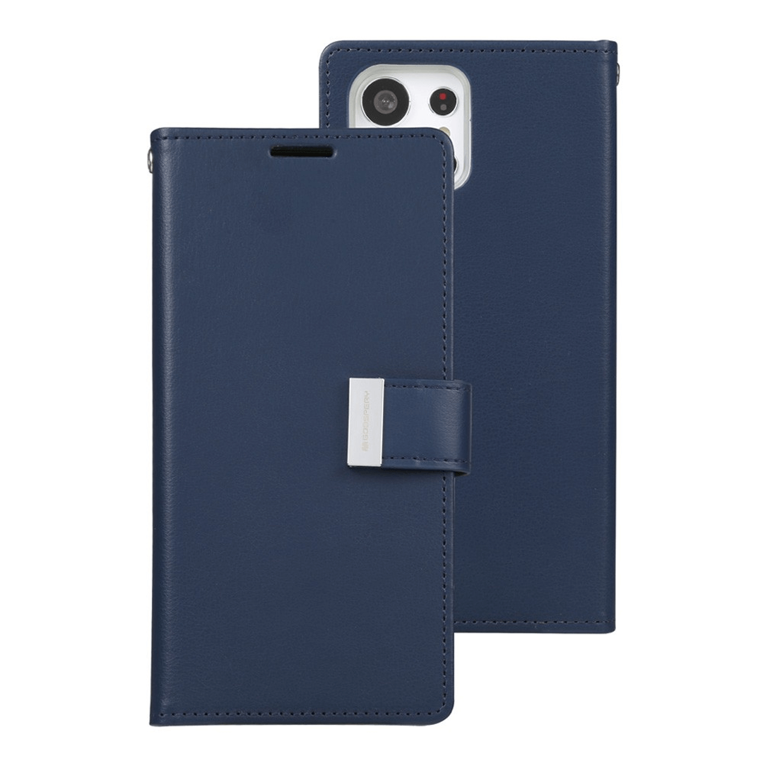 Samsung Galaxy S24 Ultra Compatible Case Cover Made Of Rich Diary - Navy