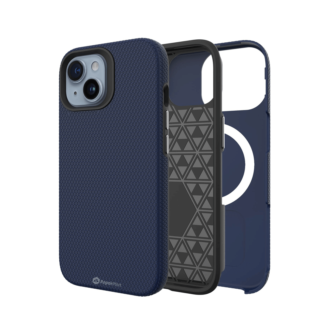 iPhone 16 Compatible Case Cover With Shockproof Rugged And Compatible With MagSafe Technology- Navy