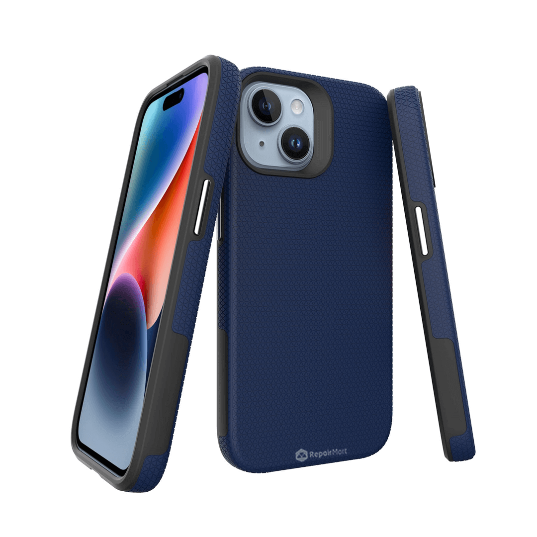 iPhone 14 Plus Compatible Case Cover With Shockproof Rugged Cover - Navy