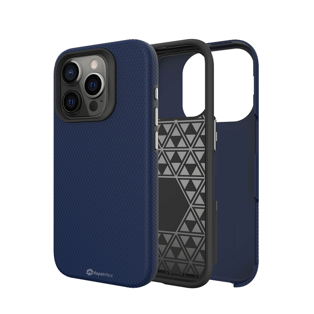 iPhone 15 Pro Max Compatible Case Cover With Shockproof Rugged Design - Navy