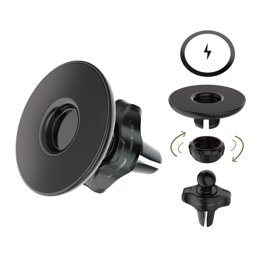 C8 Air-vent Car Mount With Magnetic Ring